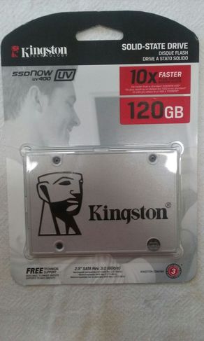 Hard Disk SSD Sata 120gb Suv400 Kingston 550mb/s Novo