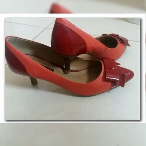 Sapato Scarpin Vermelho (di Fiori)
