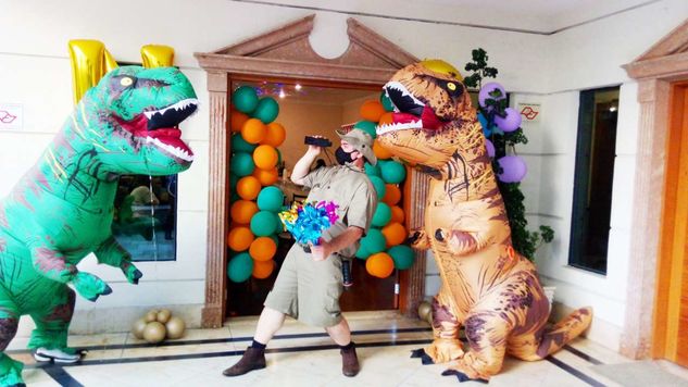 Dinossauros Personagens Vivos Cover Festa Infantil
