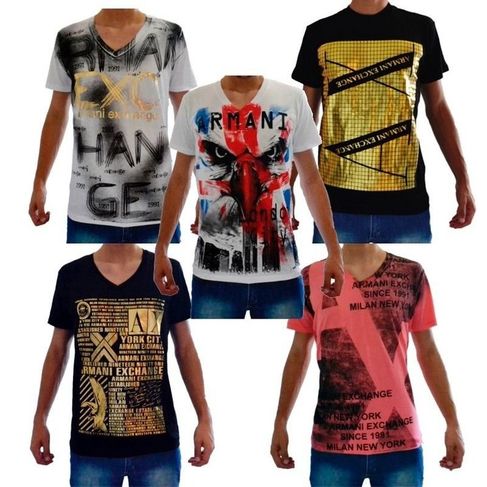Camiseta Armani Atacado Kit com 10 Camisa - Mesmas Vendidas Shopping