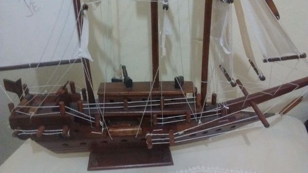 Barco Madeira Artesanal