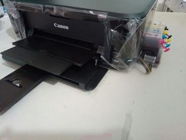 Impressora Multifuncional Canon Nova com Wi Fi e Bulk Ink Instalado
