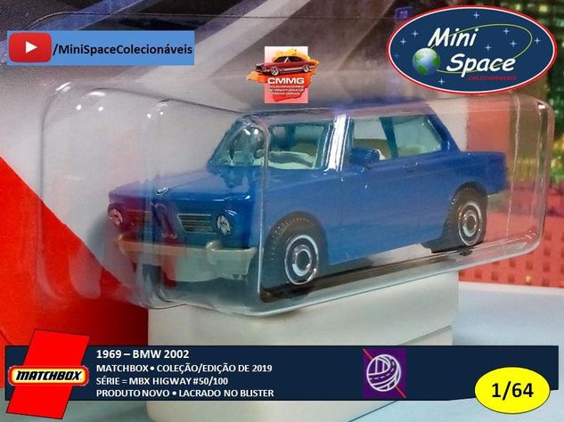 Matchbox 1969 BMW 2002 Azul 1/64