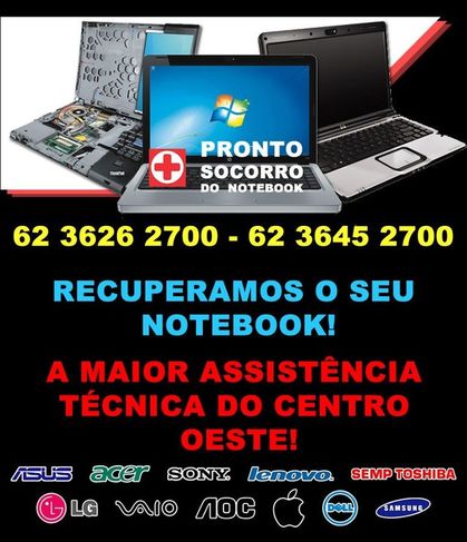 Pronto Socorro do Notebook Goiânia Goiás