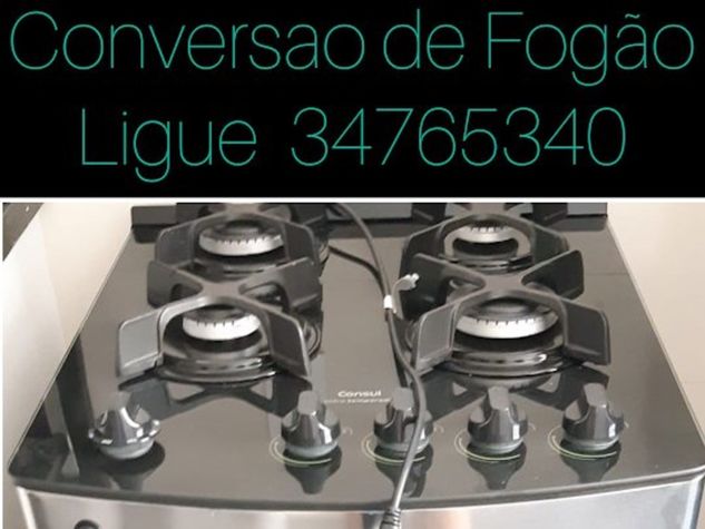 Conversão Instalação de Fogão Copacabana Flamengo Laranjeiras RJ