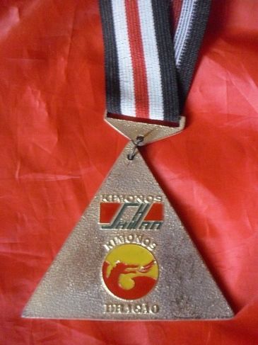 Jiu-jitsu Medalha Grande Oficial Campeão Federação SP Ouro