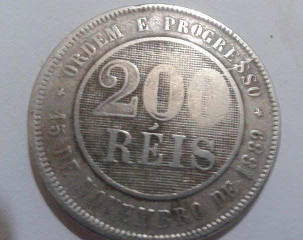 Moeda 200 Réis 1889 Rara