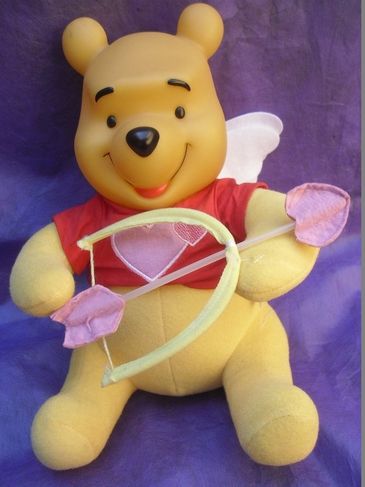 Urso Pooh Pelúcia Grande Ursinho Puff Cupido Original Disney