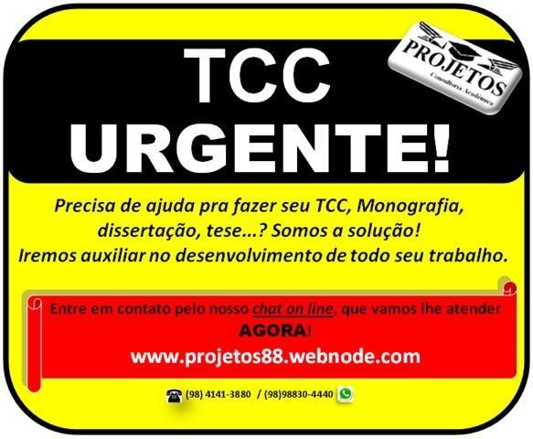 Tcc / Monografia Urgente!