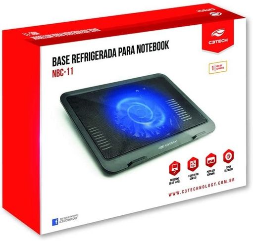 Base para Notebook - Refrigerada com Cooler com Led Azul
