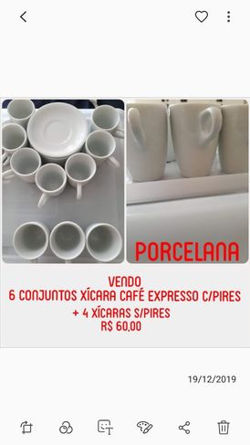 Conjunto de Xícaras para Cafe Expresso (75ml)