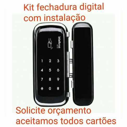 Kit Fechadura Digital Intelbras com Instalação