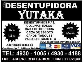 Desentupidora Yutaka em São Paulo