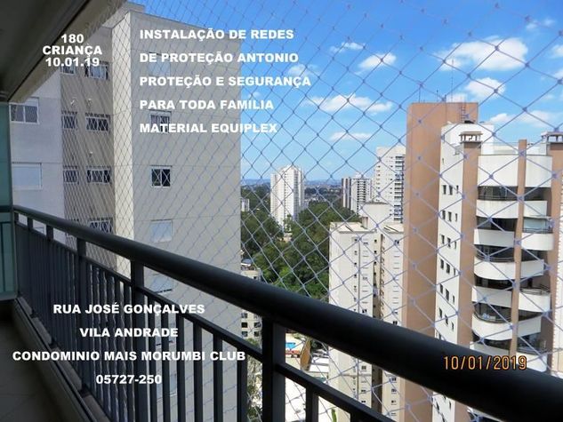Instalação de Redes de Proteção na Vila Andrade,