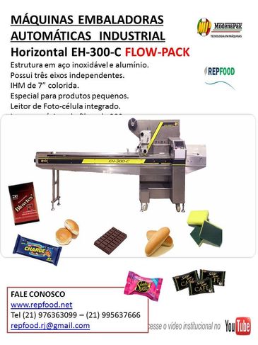 Máquinas de Embalar Flow Pack Industrial