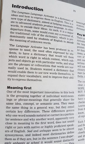 Longman Language Activator - The World's First Production Dictionary
