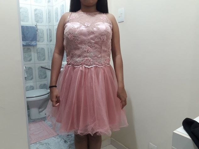 Vestido Rosa para 15 Anos