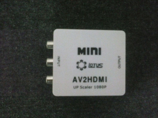 Mini Adaptador Conversor Video Composto 3 Rca Av para Hdmi