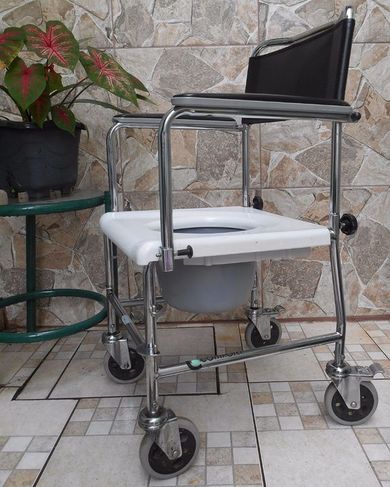 Cadeira com Rodas Ideal para o Banho do Desabilitado