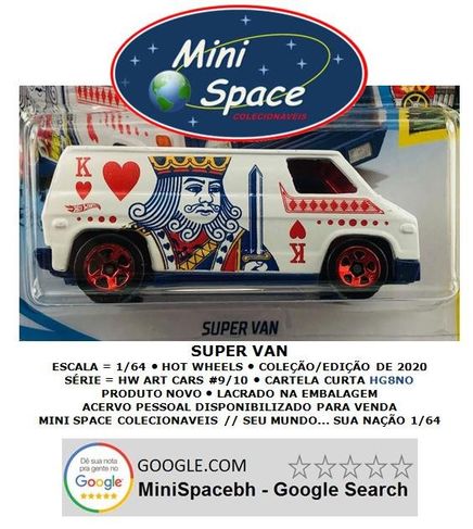 Hot Wheels 2020 Super Van Hw Art Cars 1/64