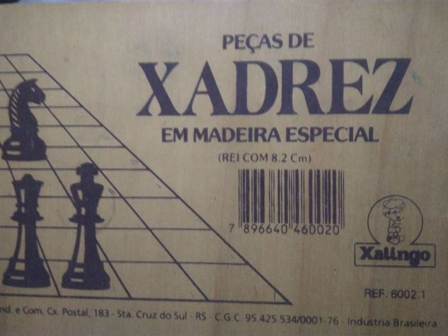 Jogo de Xadrez de Madeira (tam Profissional)