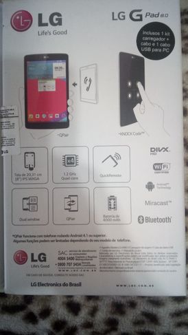 Tablet Lg Vpad V480 8 Wifi na Caixa