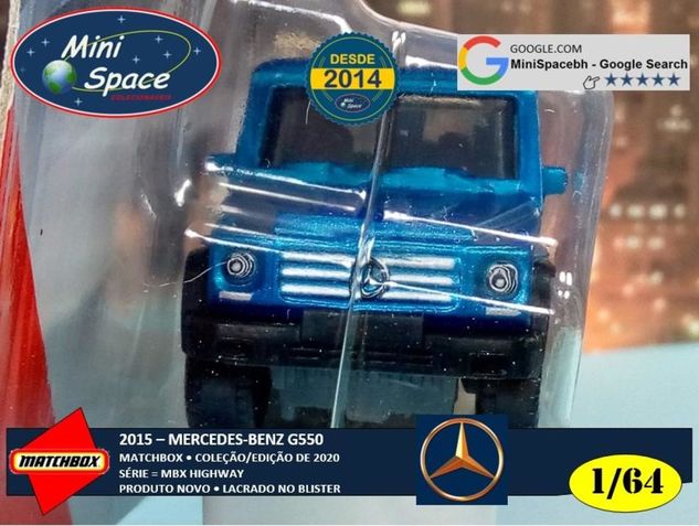 Matchbox 2015 Mercedes Benz G550 Azul 1/64
