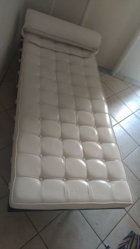 Recamier Barcelona Branco 183x78x40h