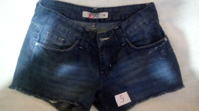 Lote com 06 Shorts Jeans