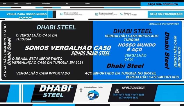 Dhabi Steel Vergalhão de Aço Estruturas de Concreto