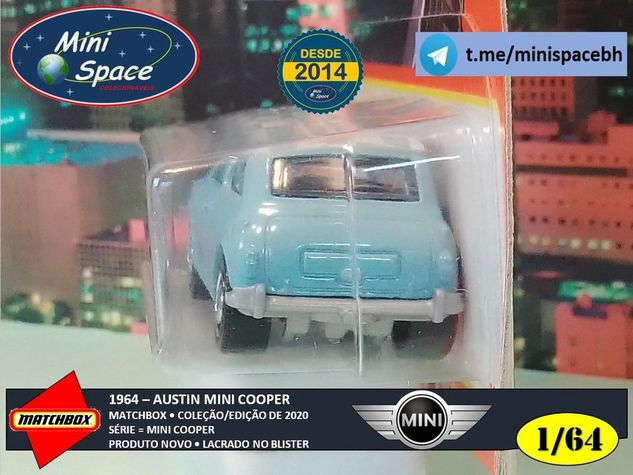 Matchbox 1964 Austin Mini Cooper Azul 1/64