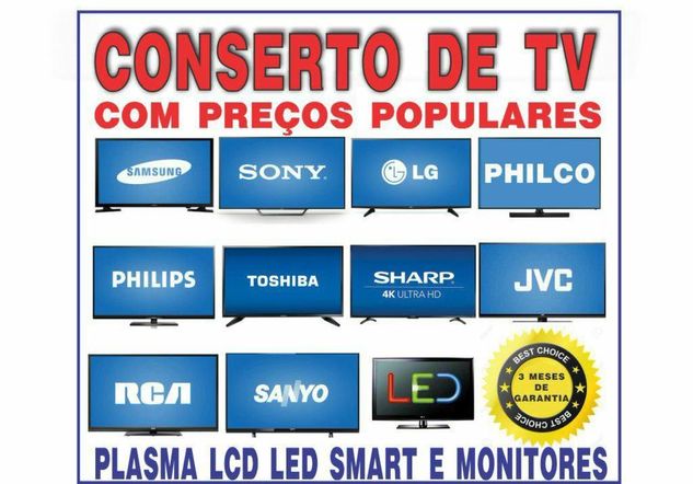 Conserto de TV Led Lcd Plasma Smart