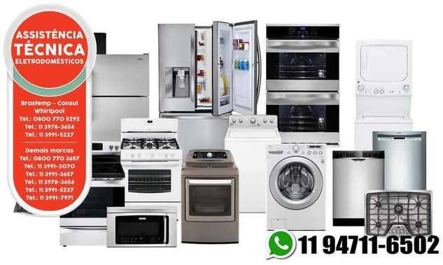 Assistência Eletrodomésticos, Linha Inox e Branca, Cozinha e Lavanderi
