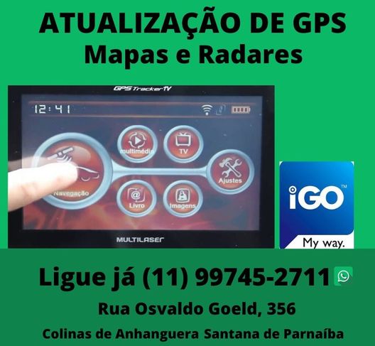 Atualização de Gps Cajamar Mapas e Radares