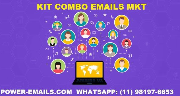 Kit Combo Emails Mkt Envios em Massa