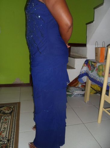 Vestido de Festa Azul Royal