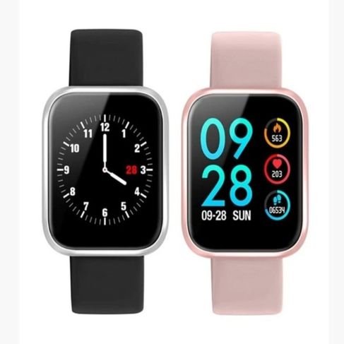Relógio Smartwatch P70 Monitor Cardíaco Pressão Arterial Android Ios