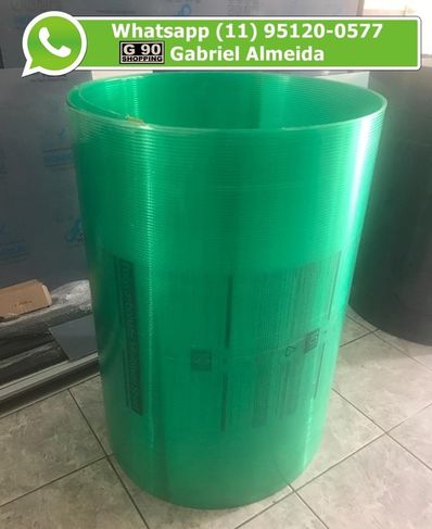 Chapa de Policarbonato Alveolar Verde 1,05 X 6,00 X 4mm