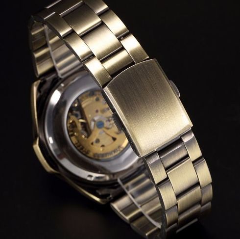 Relógio Automático Shenhua Cor Bronze Resistente á água 100% Original