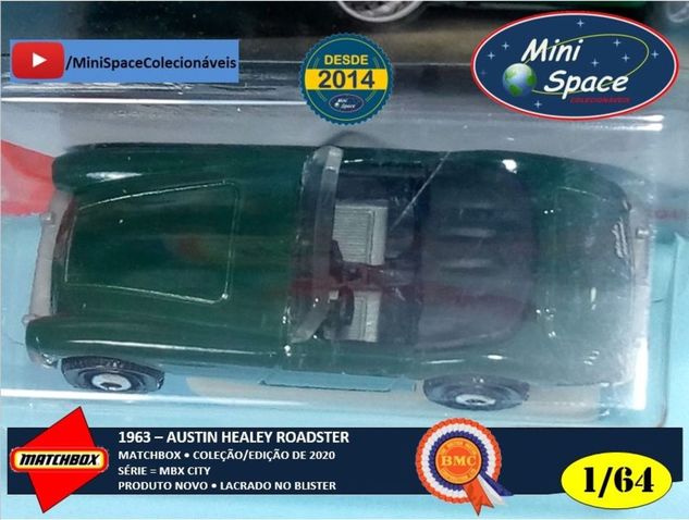 Matchbox 1963 Austin Healey Roadster Cor Verde 1/64