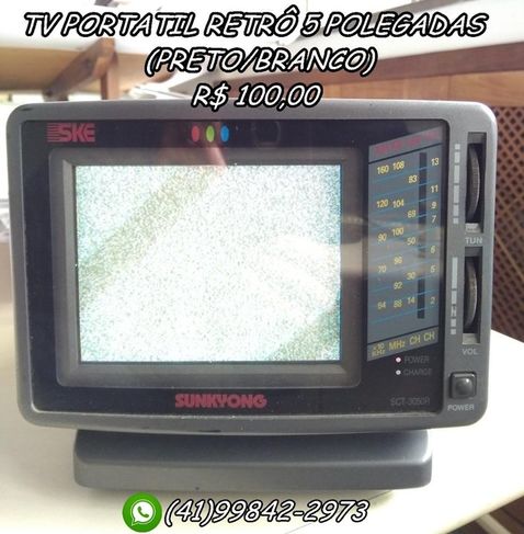 TV Portátil Ske Retrô 5 Polegadas