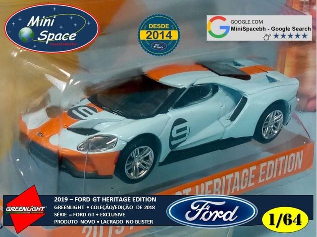 Greenlight 2019 Ford Gt Heritage Edition 1/64