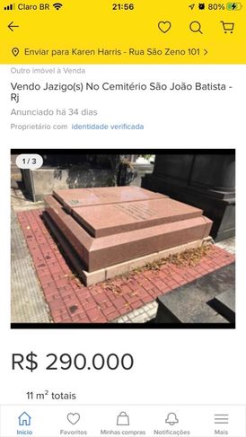 Jazigos Cemitério São João Batista
