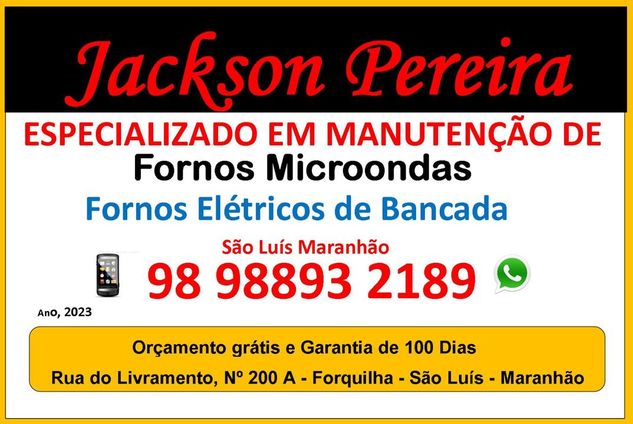 Tecnico em Microondas em São Luis - Jackson Pereira