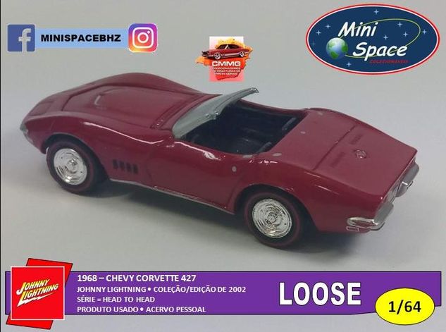 Johnny Lightning 1968 Chevy Corvette 1/64 - Loose