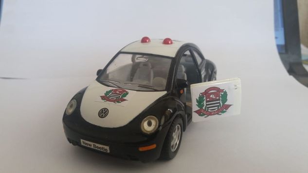 Miniatura Volks New Beetle Viatura Policia Civil SP 1/32
