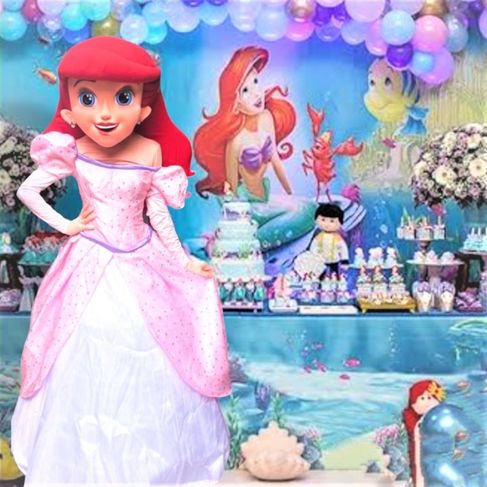 Ariel Princesa Personagem Vivo Cover Princesas