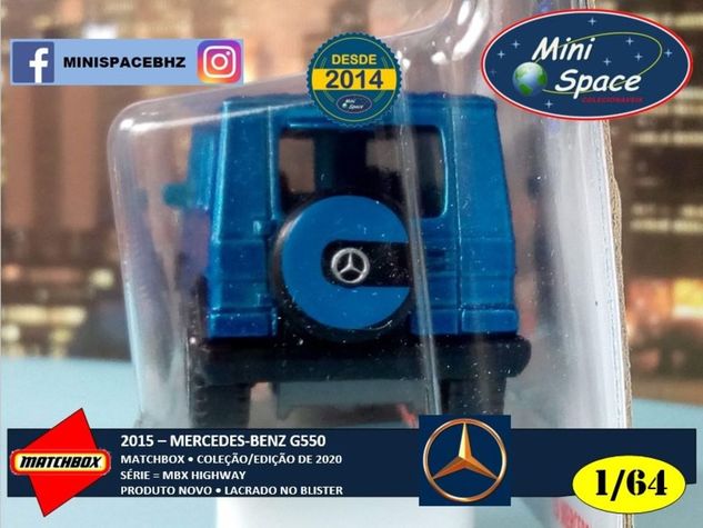 Matchbox 2015 Mercedes Benz G550 Azul 1/64