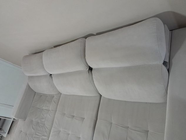 Sofá-cama de 3 a 4 Lugares Retrátil com Encosto Regulável