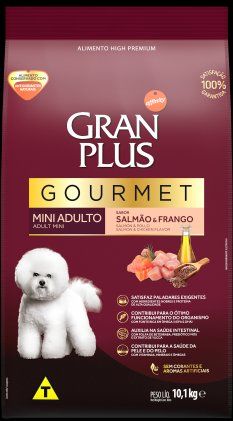 Ração para Cachorro Gran Plus Gourmet Adulto Mini
